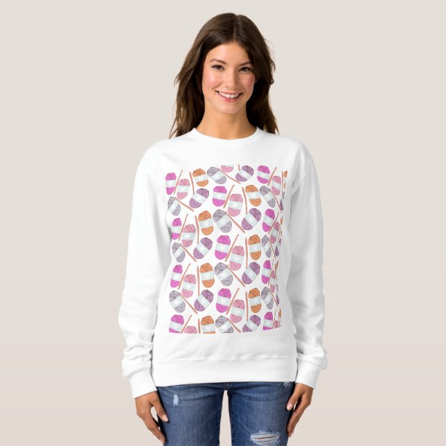 Crochet Craft Yarn Sweatshirt (Vorne ganz)
