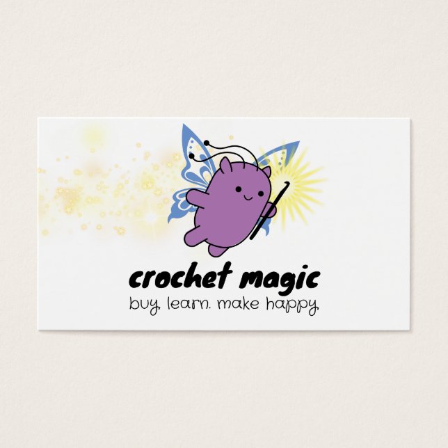 Crochet crochet fairy joli animal elf fils artisan (Devant)