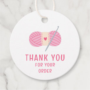 Crochet Crocheting dankt Ihnen für Ihre Bestellung Geschenkanhänger