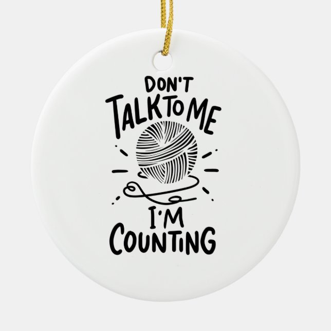 Crochet Crocheting Keramik Ornament (Vorne)