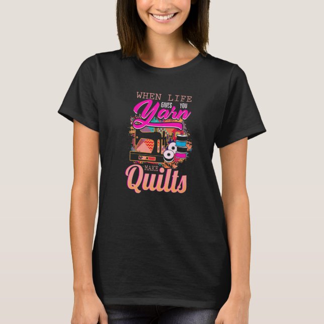 Crochet Crocheting Yarn Knitting Yarn  Quilts Sewi T-Shirt (Vorderseite)