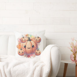 Crochet Cute Pumpkin Kissen