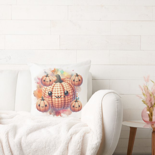 Crochet Cute Pumpkin Kissen (Liege)