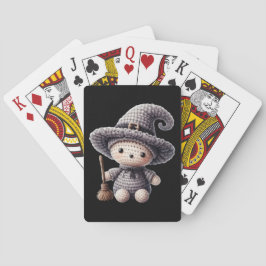 Crochet Cute Witch Spielkarten