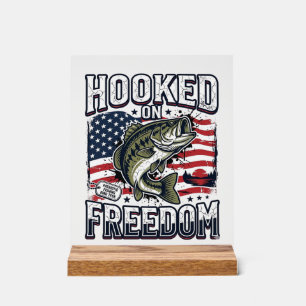 Crochet de pêche patriotique accroché à la liberté