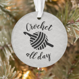 Crochet Den ganzen Tag ・ Garnball & Haken Handwerk Ornament