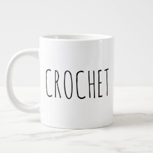 "Crochet" Einfaches modernes Bauernhaus Jumbo-Tasse