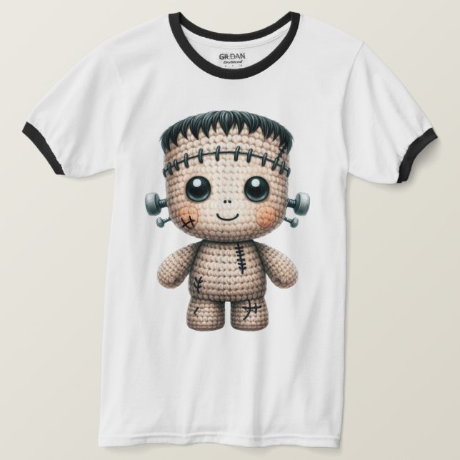Crochet Frankenstein T-Shirt (Design vorne)
