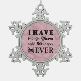 Crochet - Garnbaukunst Schneeflocken Zinn-Ornament