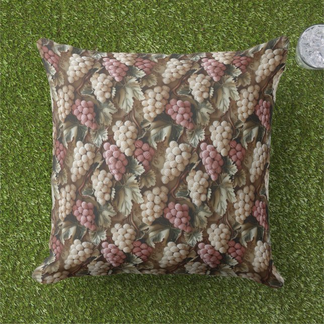 Crochet Grapes Citrus Fruit  Kissen (Gras)