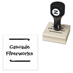 Crochet Haken Kleines Unternehmen Wood Briefmarke Gummistempel