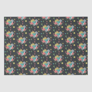 Crochet Heart Yarn Muster Seidenpapier
