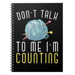 Crochet Hobby Crafting Yarn Lover Notizblock