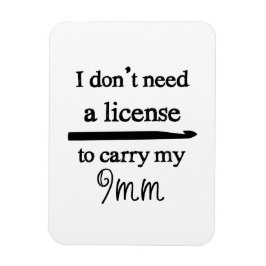 Crochet Hook Lizenz Magnet