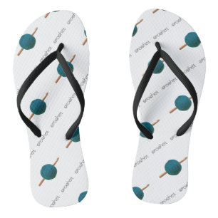 Crochet Hook & Yarn Flip Flops