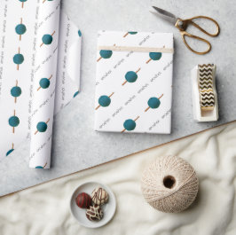 Crochet Hook & Yarn Geschenkpapier