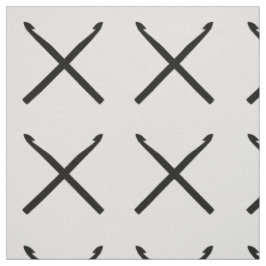 Crochet Hooks Cracks Cross Black Stoff