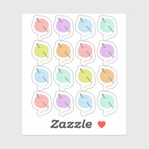 Crochet Hooks Knitting Garns Hobby Bujo Planner Aufkleber