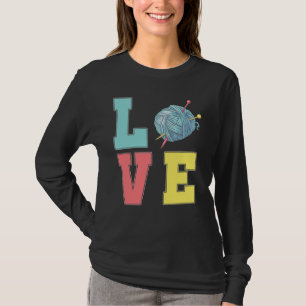 Crochet Liebe Hobby Crafting Garnknitter T-Shirt