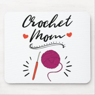 Crochet Mama Crocheting Crocheter Mutter Tag Mousepad