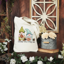 Crochet mehr Sorgen weniger Tote Tasche mit Niedli