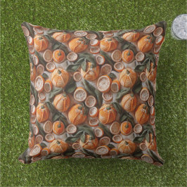 Crochet Oranges Citrus Fruit  Kissen