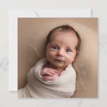 Crochet personnalisé Nouvelle carte bébé.Nouvelle 