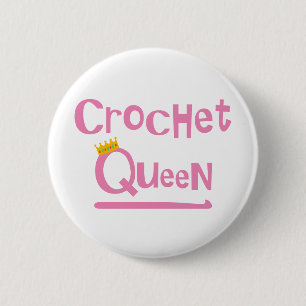 Crochet Queen Button