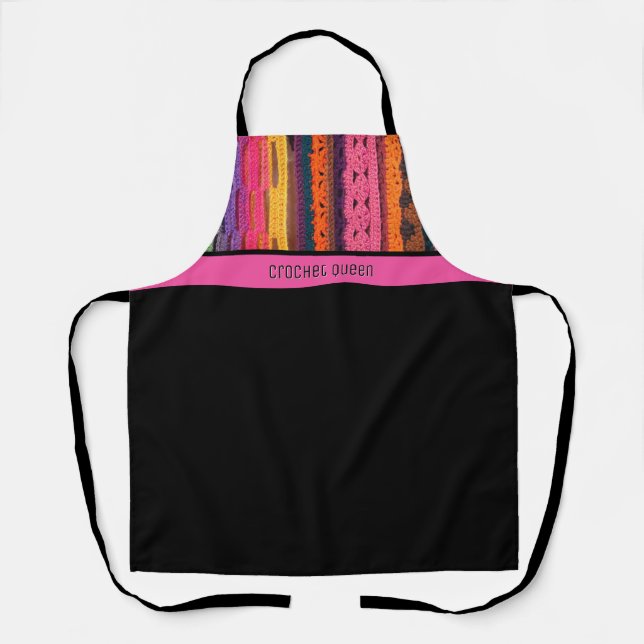 Crochet Queen Gift All-over Print-Schürze Schürze (Vorderseite)