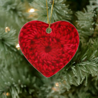 Crochet Red Handmade Yarn Heart Crafts