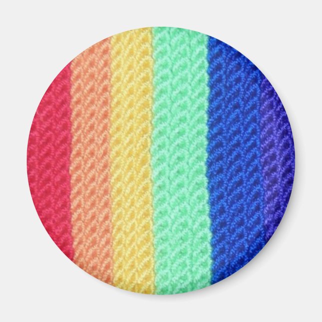 Crochet-Regenbogenmagnet Magnet (Vorne)