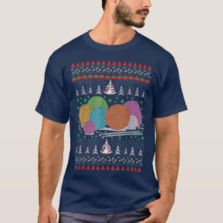 Crochet Ugly Weihnachten Nähen Happy Holidays Weih T-Shirt