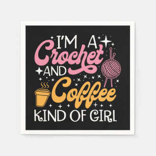 Crochet und Kaffee Serviette