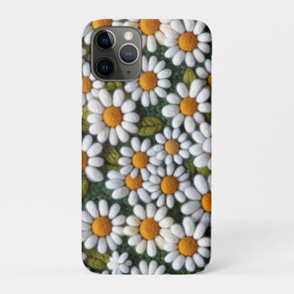 Crochet White Daisies Spring Wildflowers Case-Mate iPhone Hülle