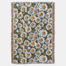 Crochet White Daisies Spring Wildflowers
