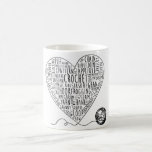 Crochet Words-Tasse Kaffeetasse<br><div class="desc">Nichts besser als einen entspannenden Nachmittag mit heißem Tee und einem Häkelhaken.</div>