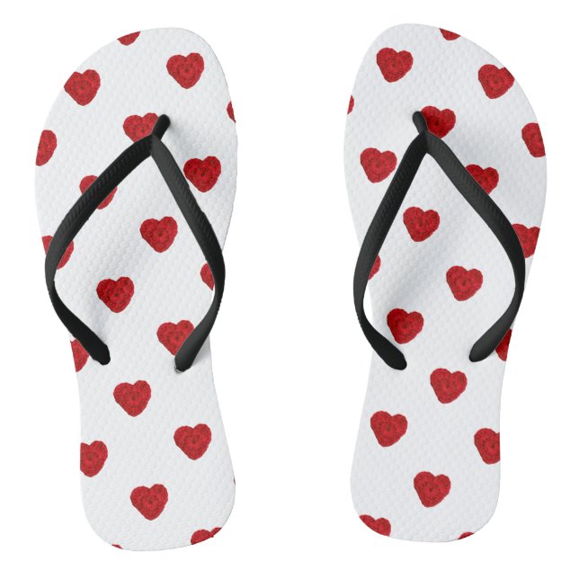 Crochet Yarn Herz Handgemachte Handwerkskunst Klei Flip Flops (Fußbett)