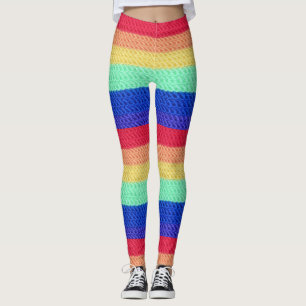 "Crocheted"-RegenbogenLeggings Leggings