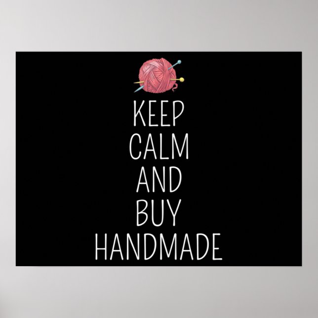 Crocheting Crochet Knitting Crocheter Yarn Poster (Vorne)