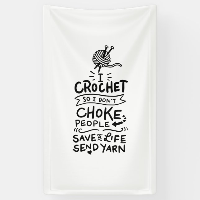 Crocheting Crochet Wool Banner (Vertikal)