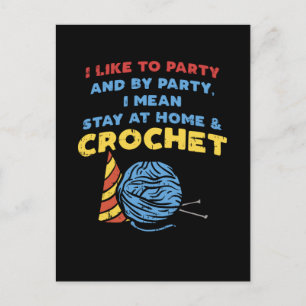 Crocheting Crochet Yarn Postkarte