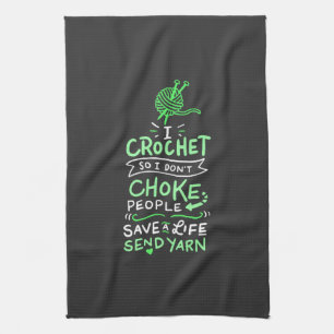 Crocheting Crocheter Geschenk Geschirrtuch