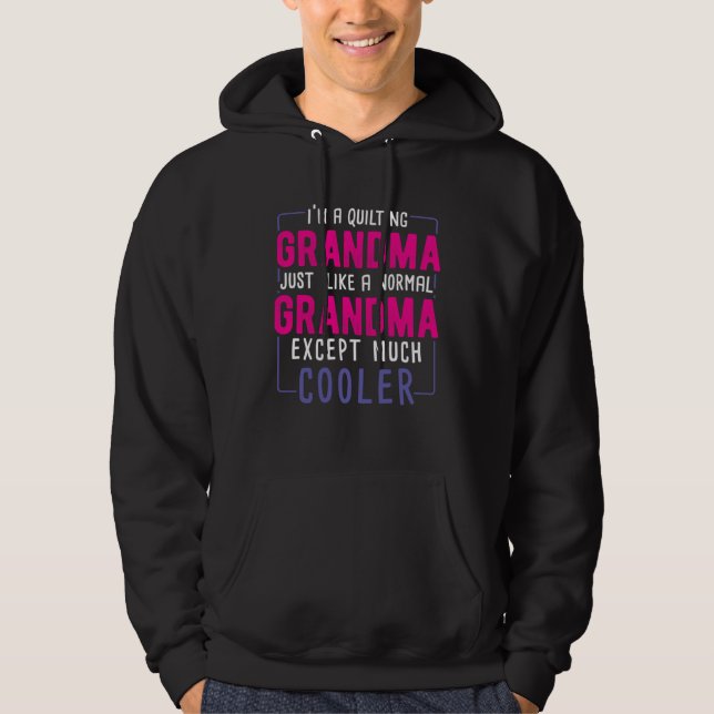 Crocheting Knitting Crochet  Crocheter Quilting Gr Hoodie (Vorderseite)