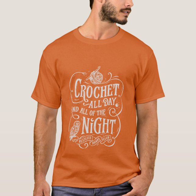 Crochetmeme Zitate Mädchen T-Shirt (Vorderseite)