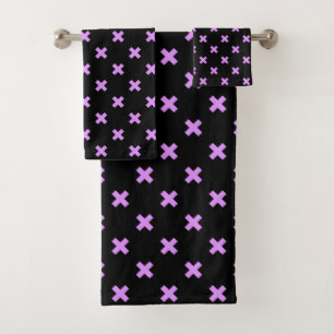 Crochets Lilac sur noir