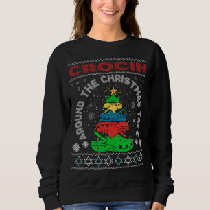 Crocin um den Weihnachtsbaum Sweatshirt