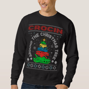 Crocin um den Weihnachtsbaum Sweatshirt