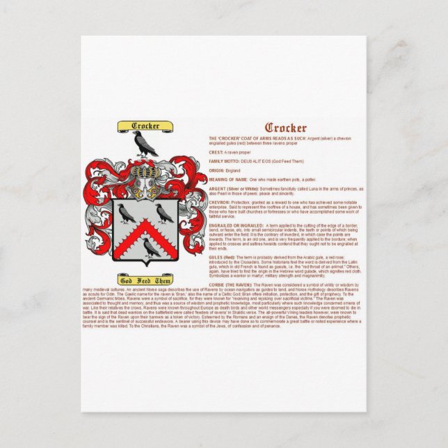 Crocker (Bedeutung) Postkarte (Vorderseite)