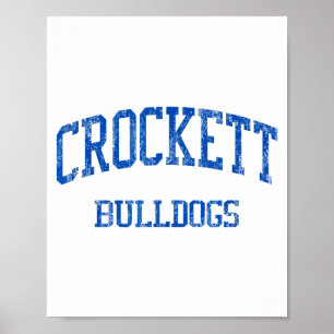 Crockett High School Hs Tx Kunstwerke Poster