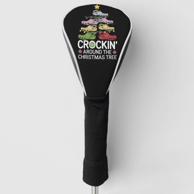 Crockin' um den Christbaum Golf Headcover (Vorderseite)